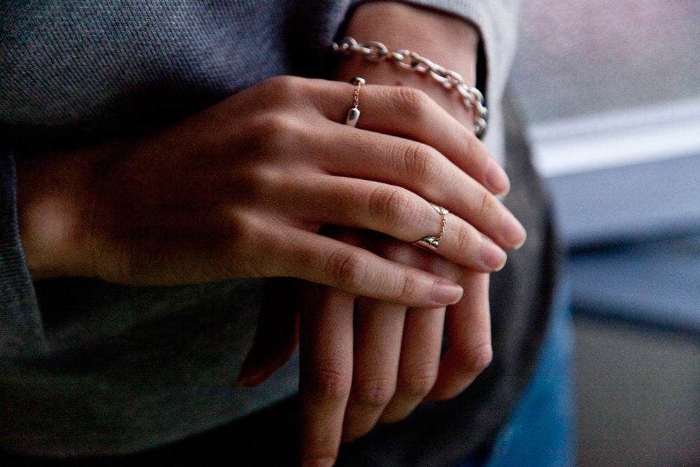 simmon Basic Flat & Chain Ring /Silver