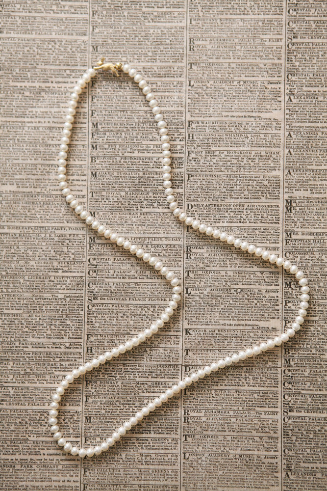simmon bunny tail pearl necklace bunny tail long necklace