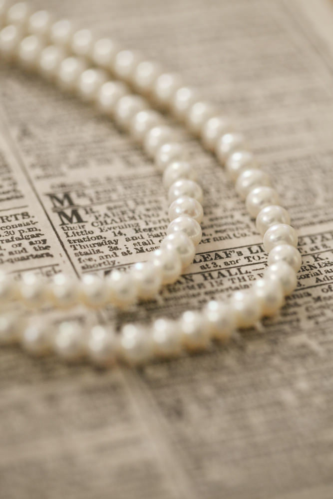 simmon bunny tail pearl necklace bunny tail long necklace
