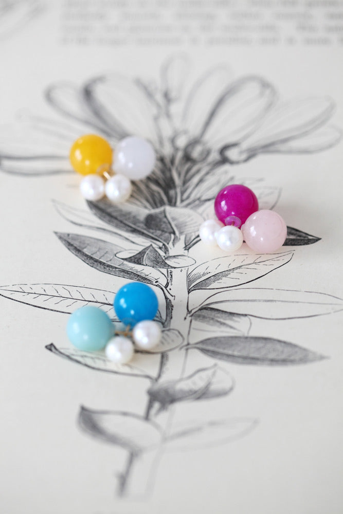 simmon bubble pearl pierce パールピアス/K10