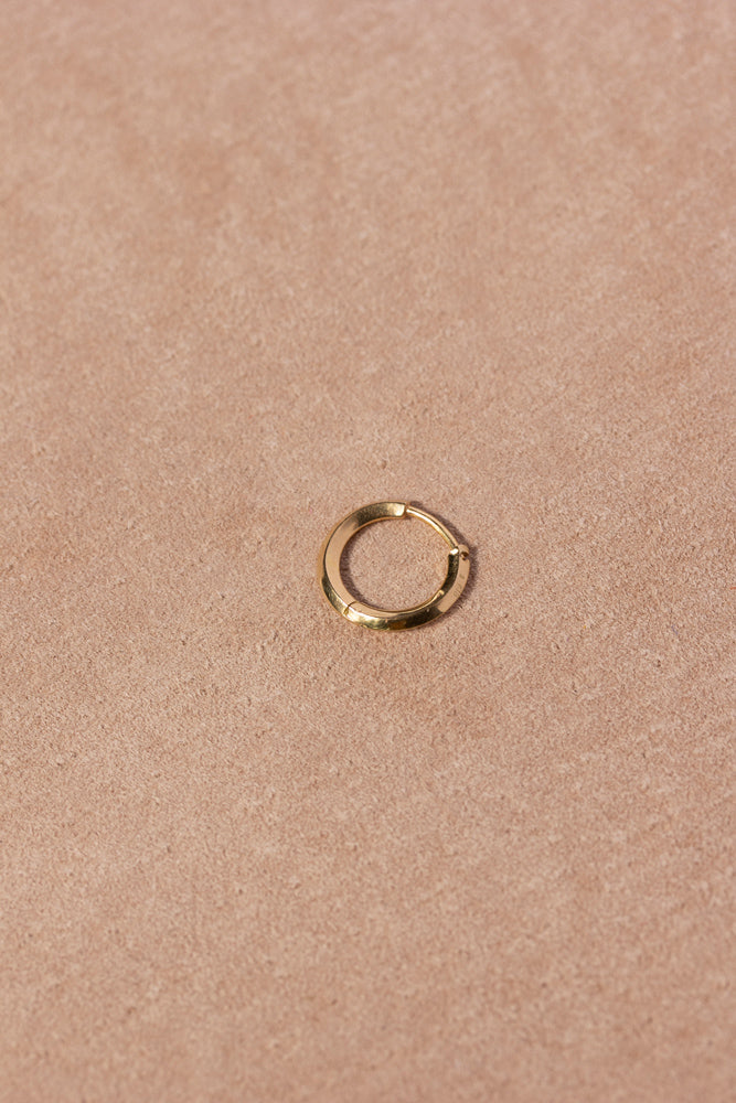 Seta Shape Round Pierced earring S ゴールドフープピアス/K18
