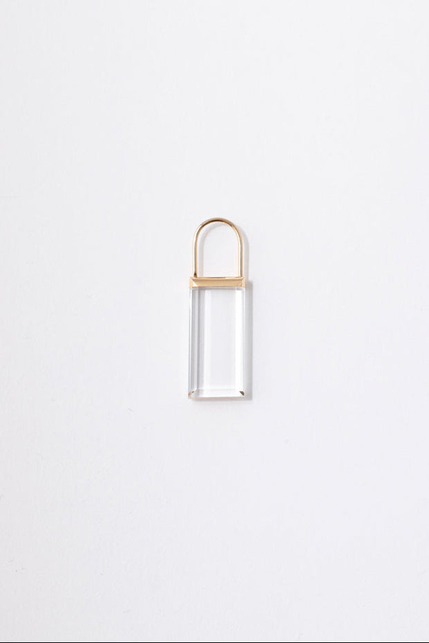 Seta Hang Pierced Earring Rectangle /K18