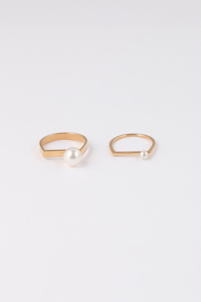 Seta Sealing on AKOYA Pearl Ring S あこやパール印台リングS/K18