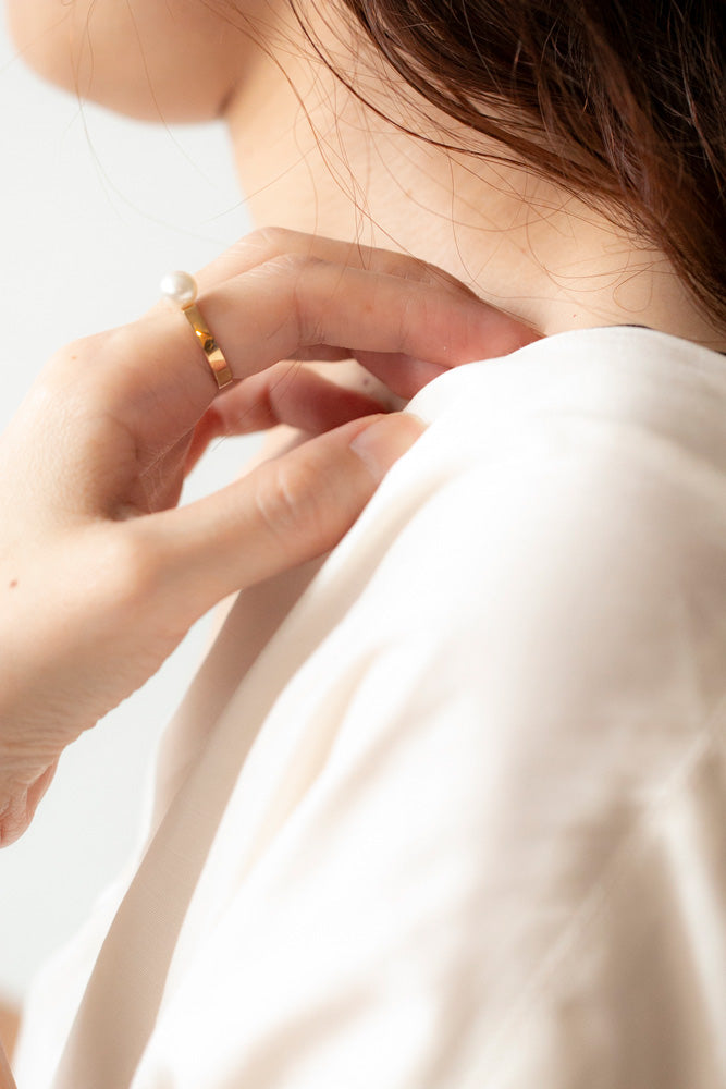 Seta Sealing on AKOYA Pearl Ring M