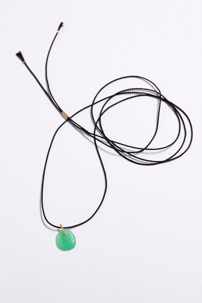 SU,su jewelry,su ジュエリー,クリソプレーズ ネックレス,コードネックレス,ロングネックレス