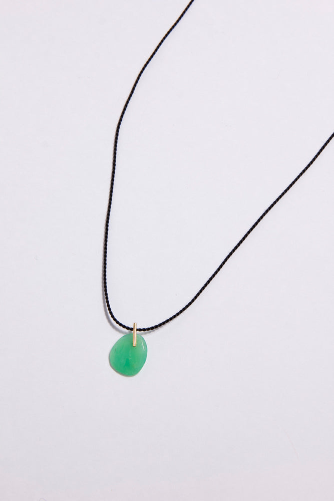 SU CANDY chrysoprase necklace/K18