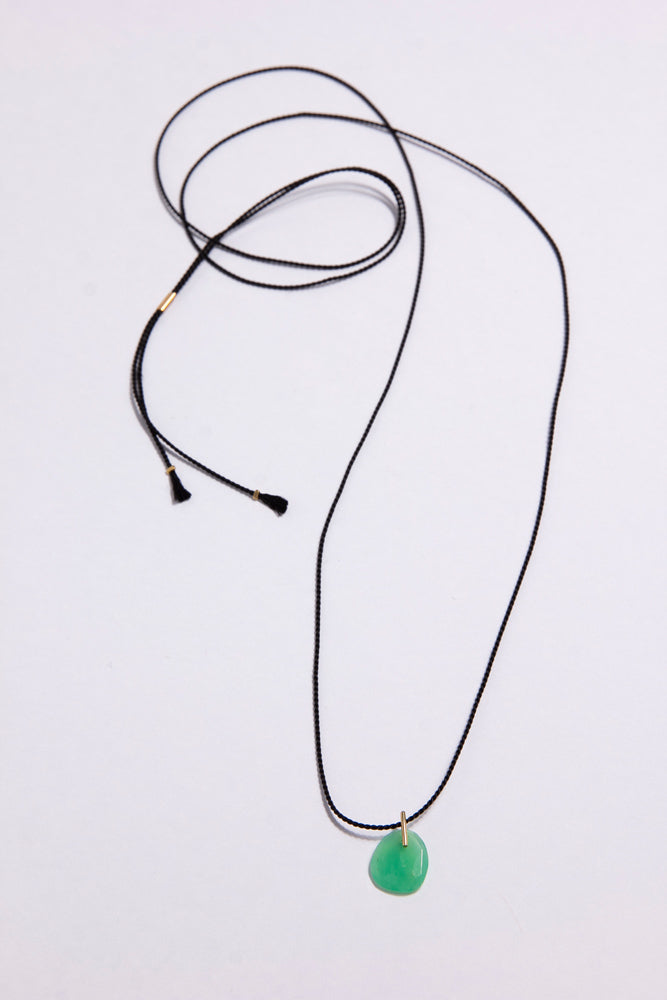 SU CANDY chrysoprase necklace/K18