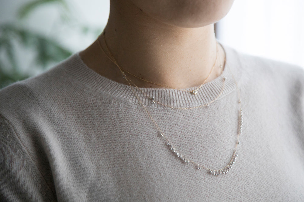 Perche? suzunari Neckalce ネックレス5/K18