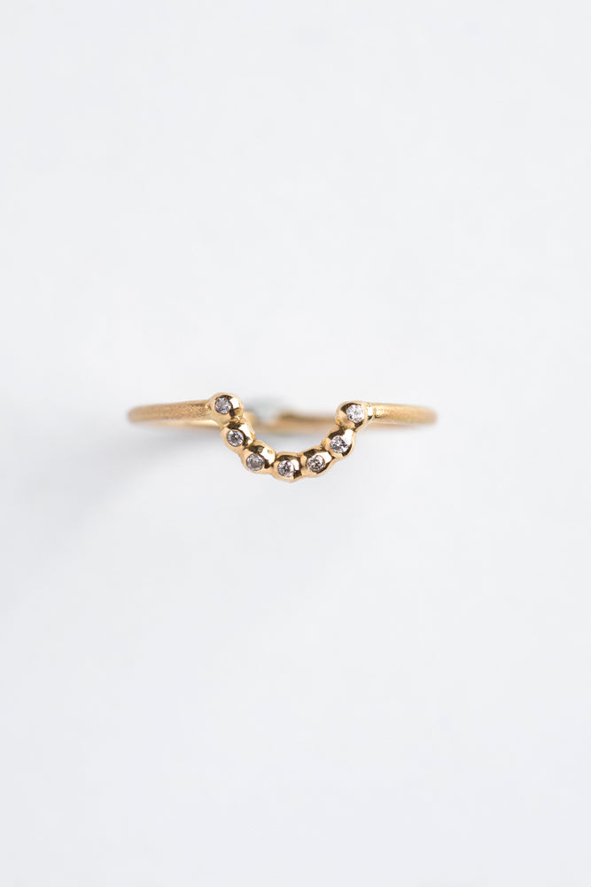 Perche?,Perche? ジュエリー,ペルケ,Perche?通販,Perche? アクセサリー,半円 リング,18金 リング