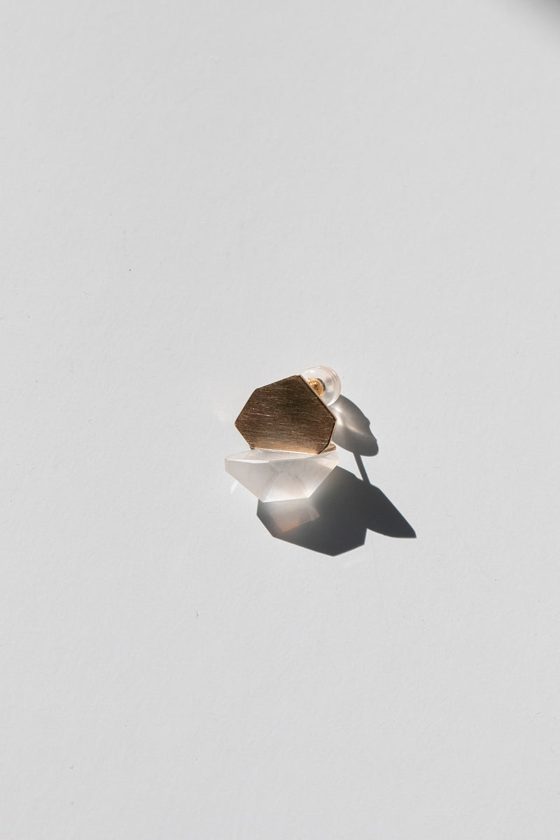 yull. Piece milky quartz Pierce B Quartz pierce/K10