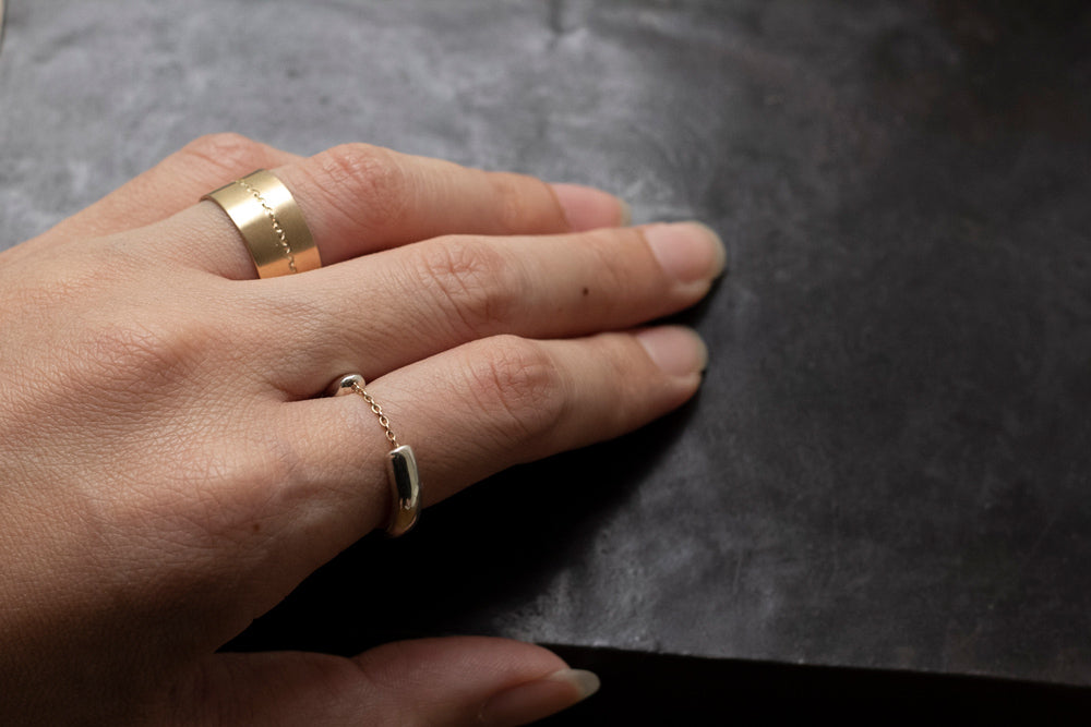 yull. intaglio chain ring10mm/K10