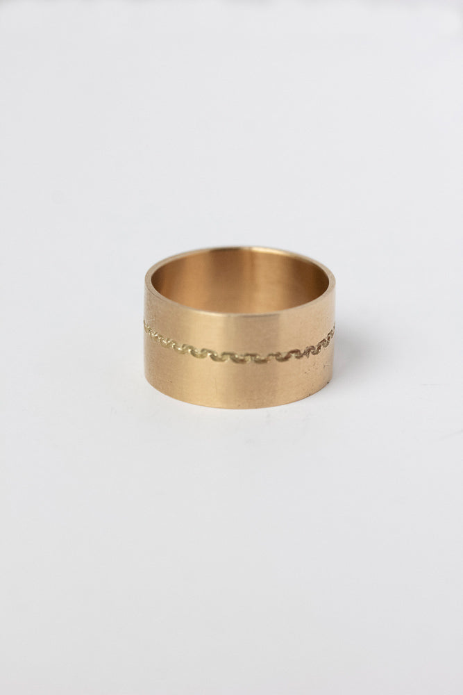 yull. intaglio chain ring10mm/K10