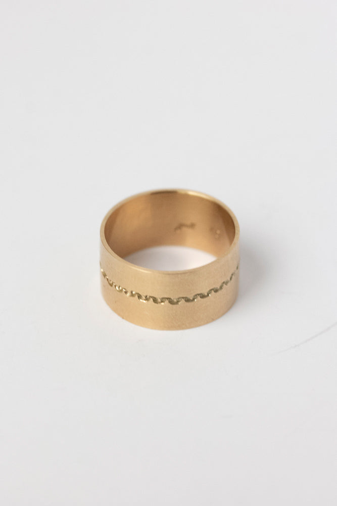 yull. intaglio chain ring10mm/K10