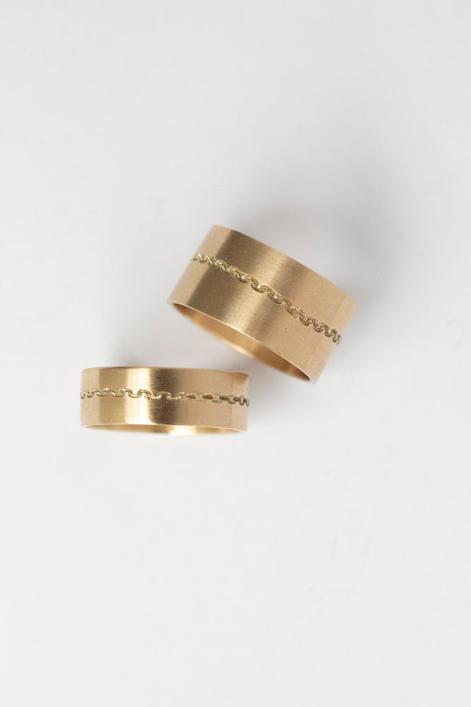 yull. intaglio chain ring10mm/K10