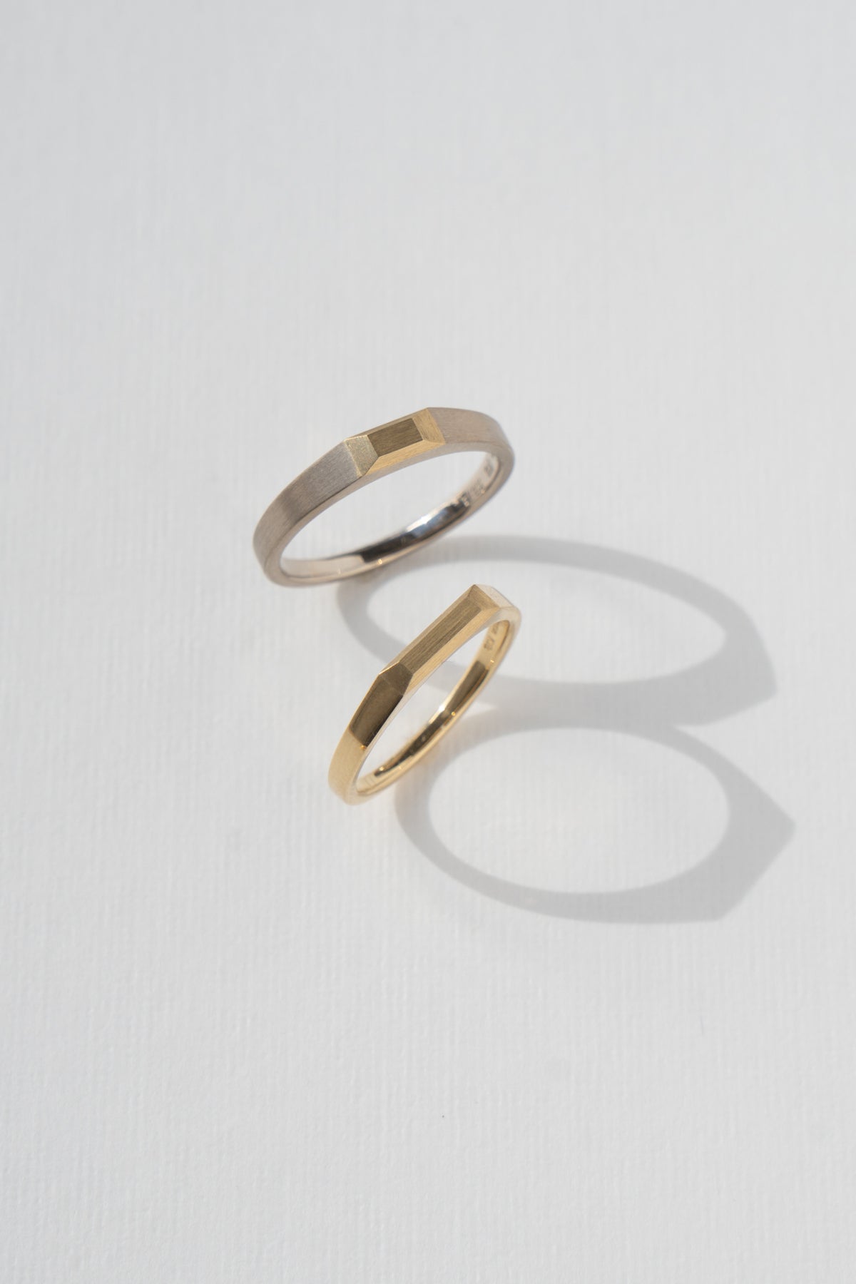 simmon BAGUETTE SIGNET RING 3.2 /K18&PT900