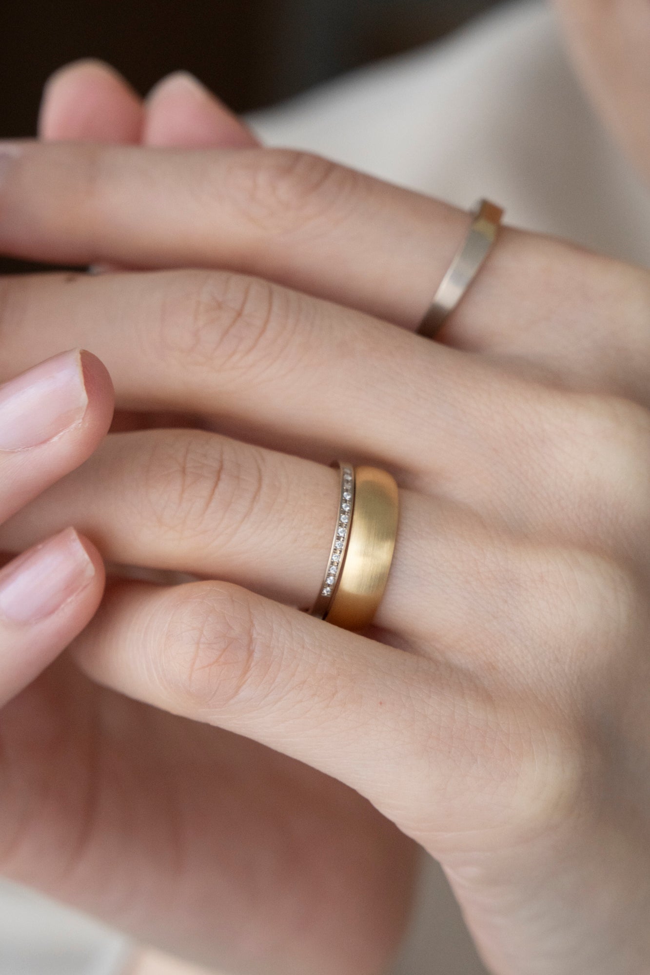 simmon HALF ROUND RING 5.2 /K18