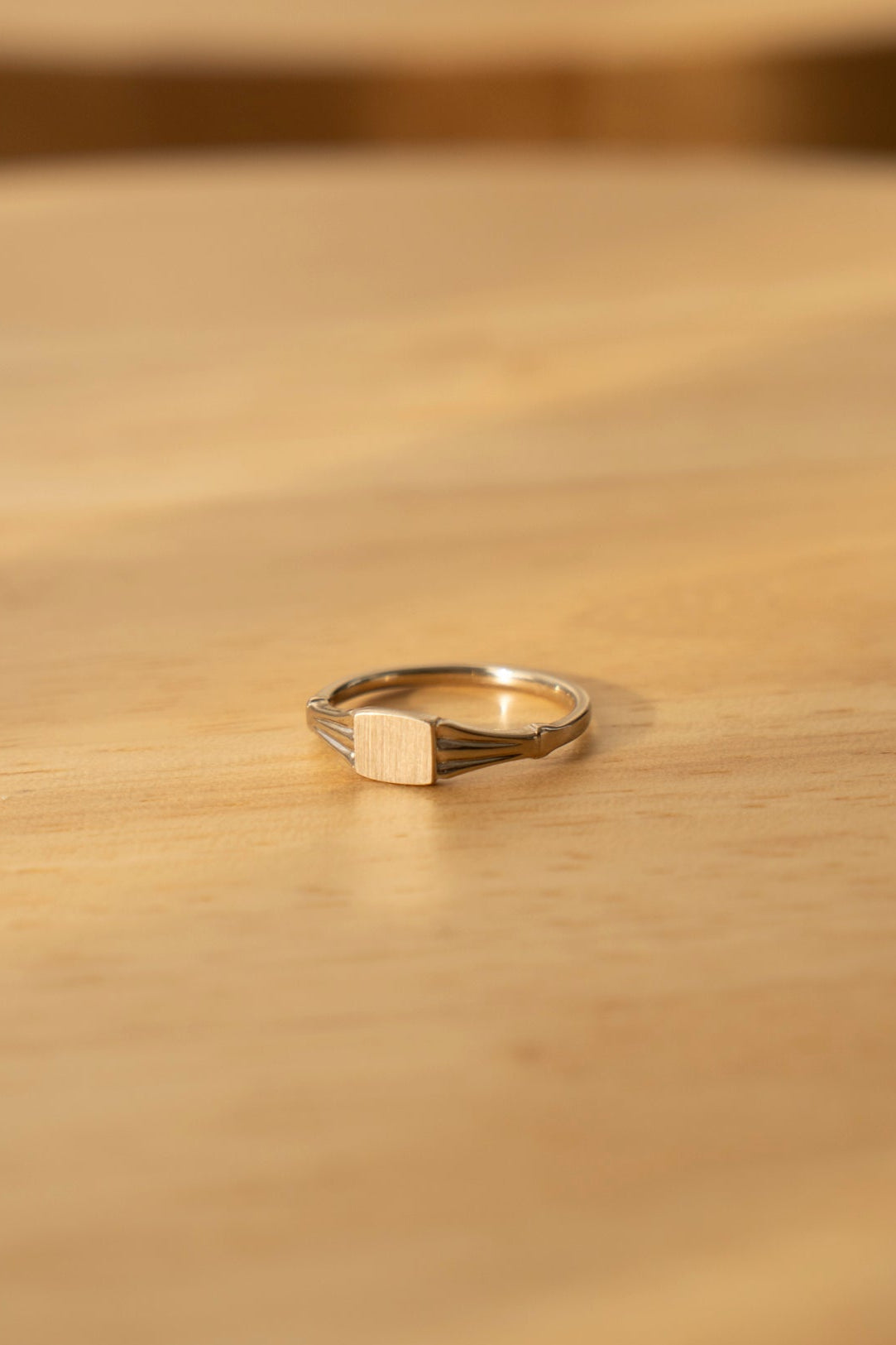 simmon CLASSIC SIGNET RING /K18