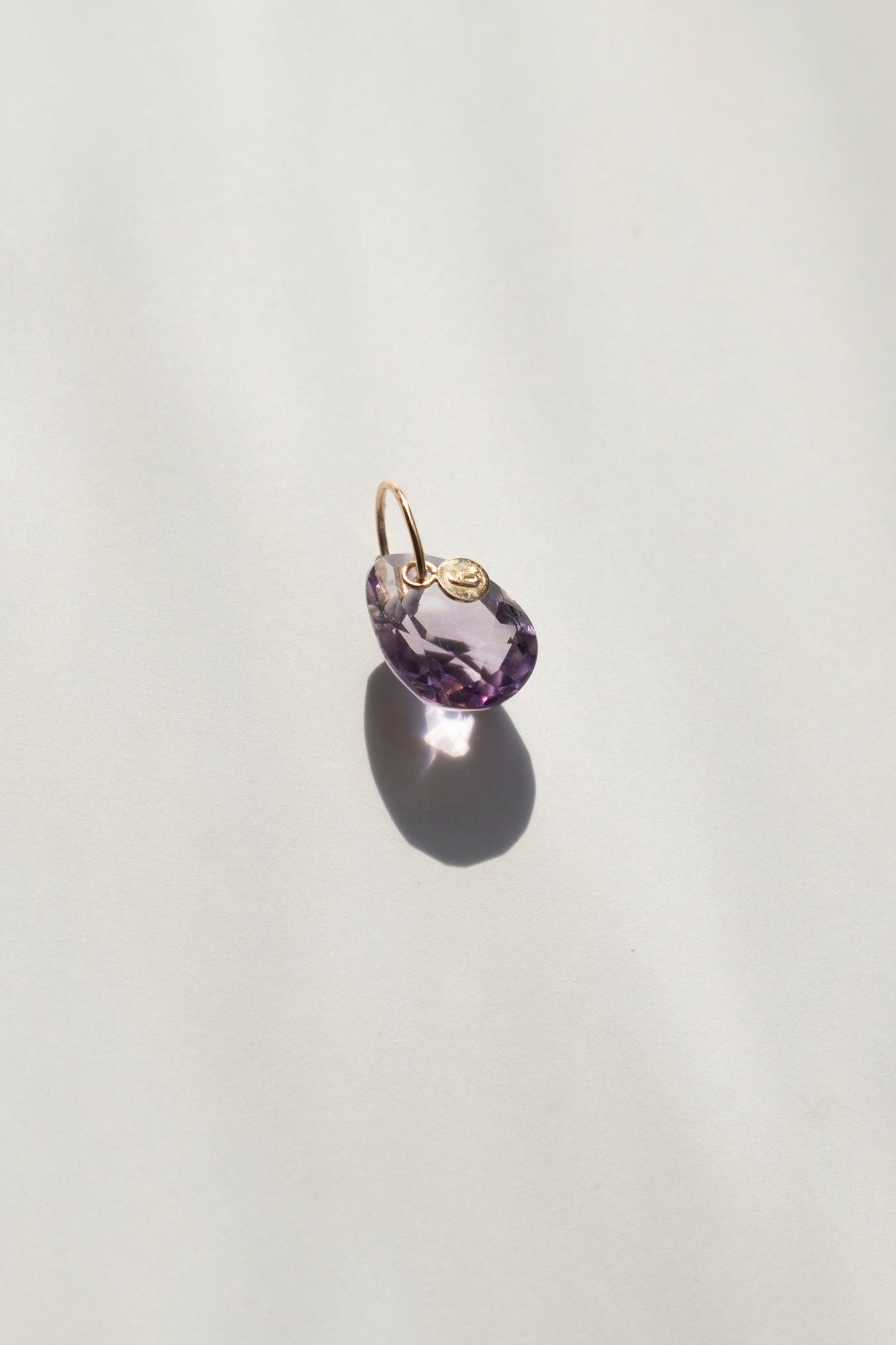 bohem Necklace Charm Top Amethyst /K10
