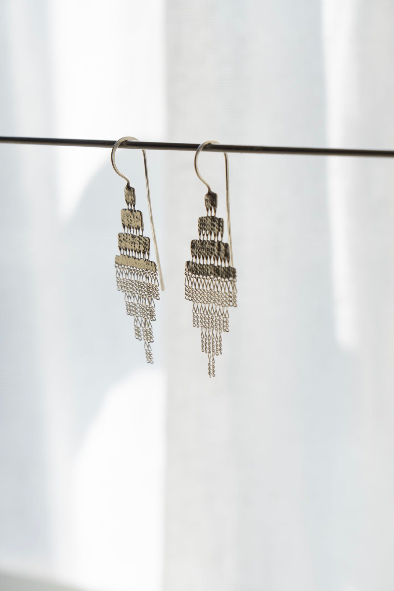 Hannah Keefe ANCHOR Pierced Earrings /Silver