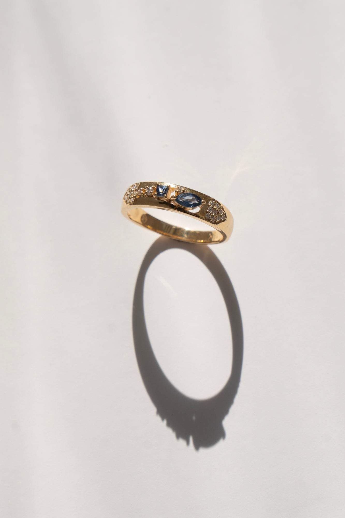 MILA OMI AMAUNET BABA RING Blue Sapphire /K10 /K18