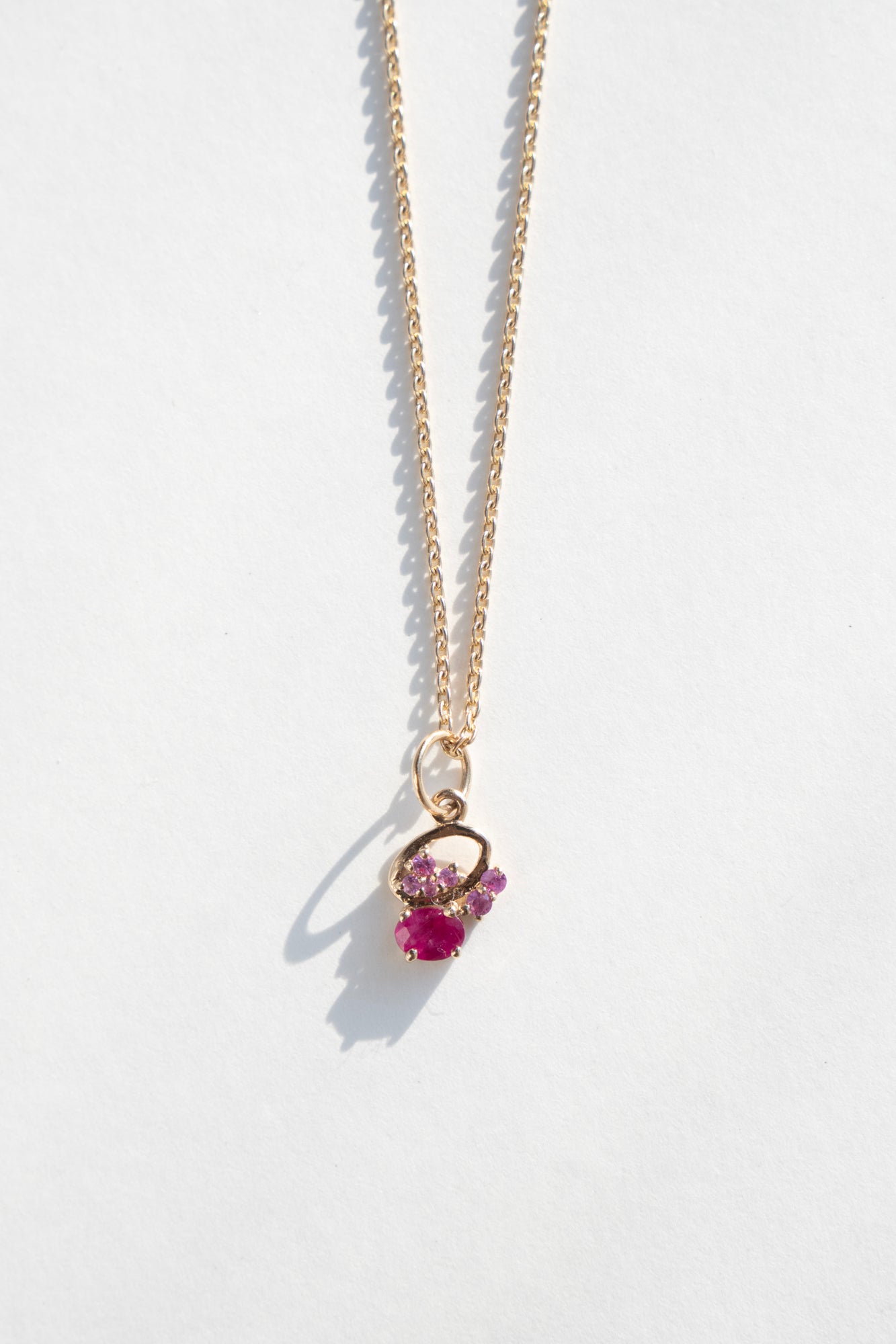 MILA OMI MATA ALINI Pendant Necklace Ruby /K10