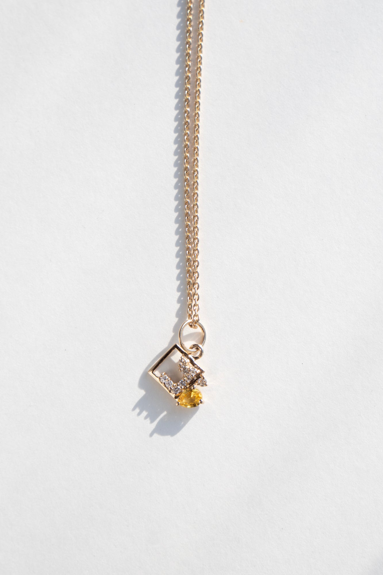 MILA OMI MATA CERES Pendant Necklace Yellow Sapphire /K10