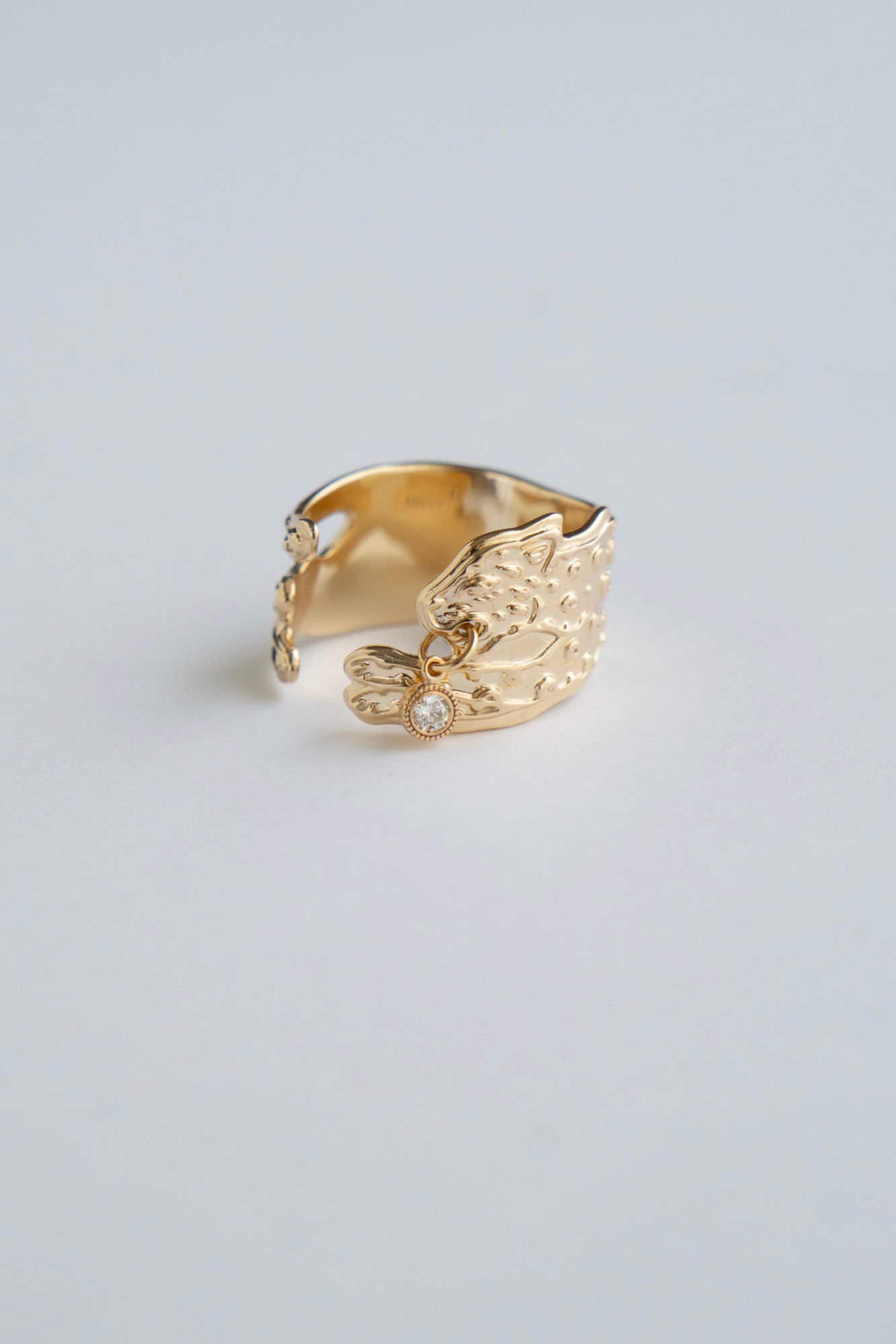 PALA Leopard Ring With Diamond /K10
