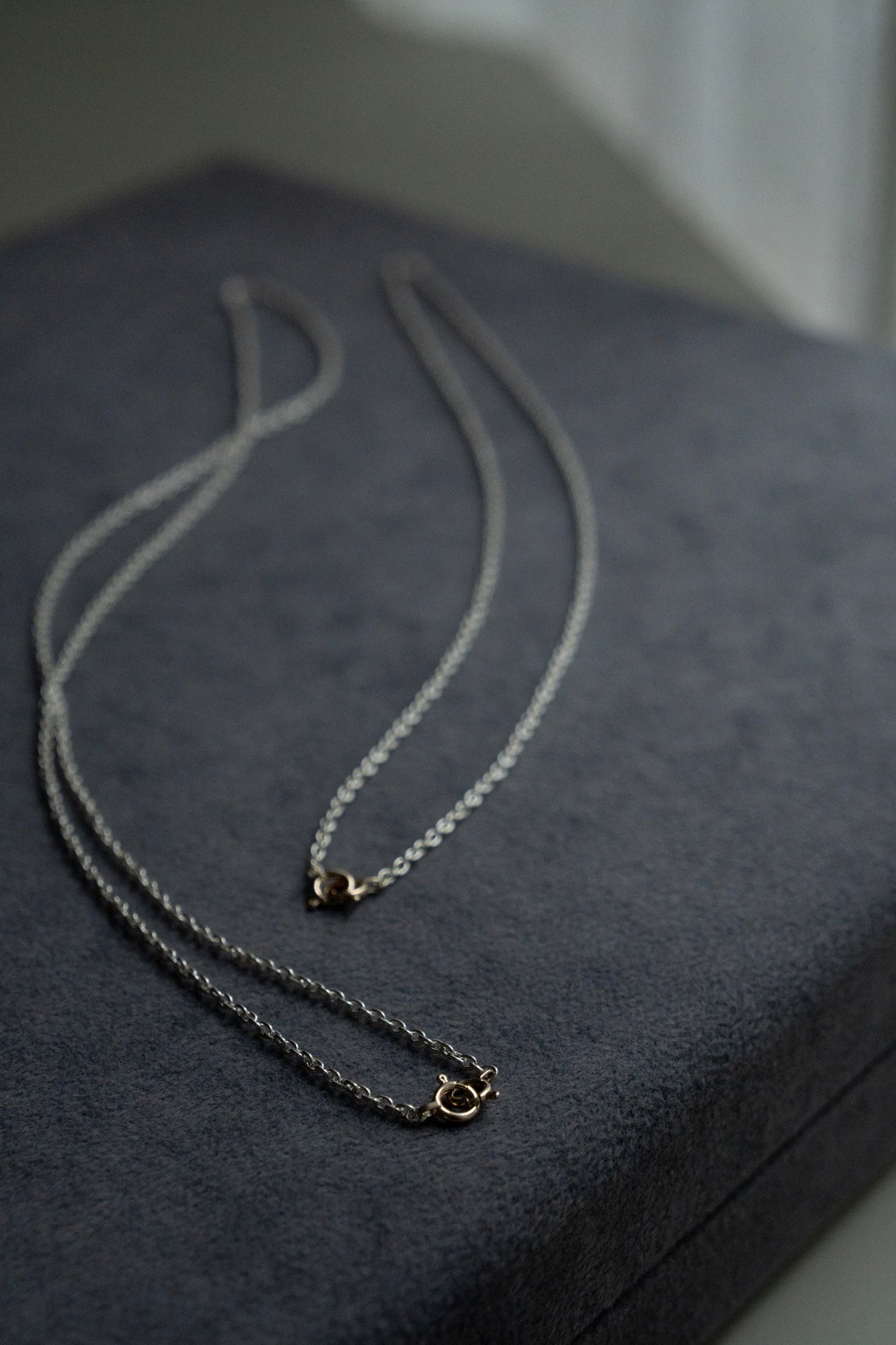 simmon Basic Oval Chain Necklace 40-70 /Silver