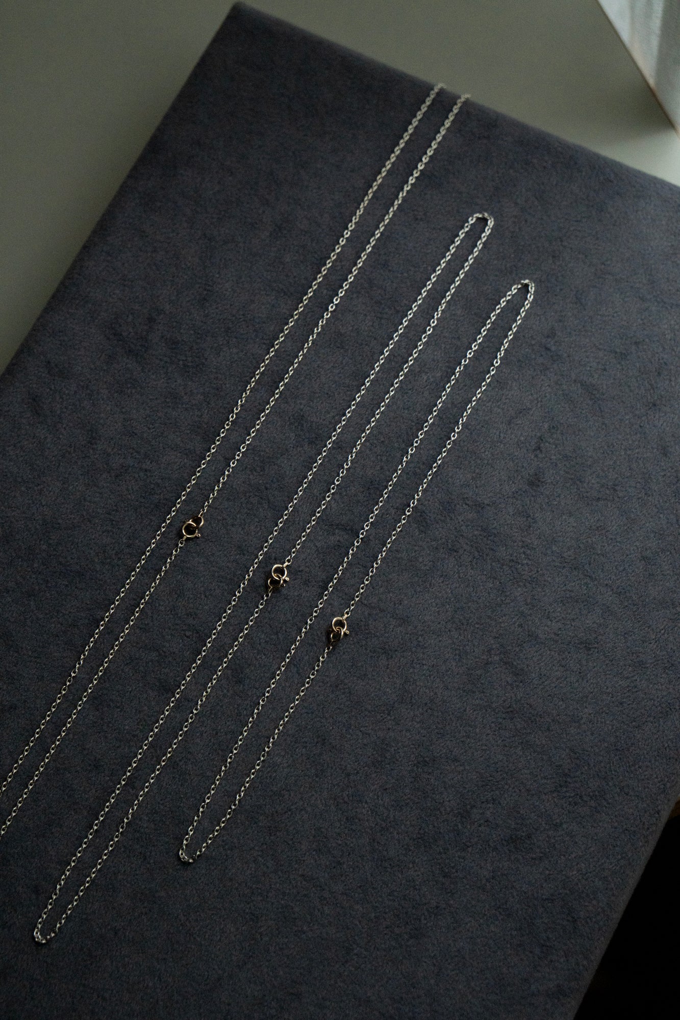 simmon Basic Oval Chain Necklace 40-70 /Silver