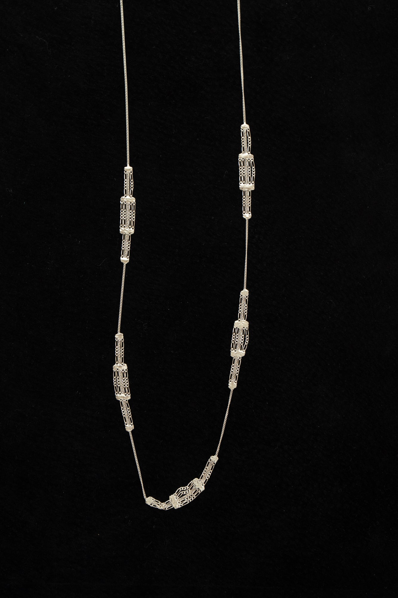 Hannah Keefe Deco Necklace /Silver