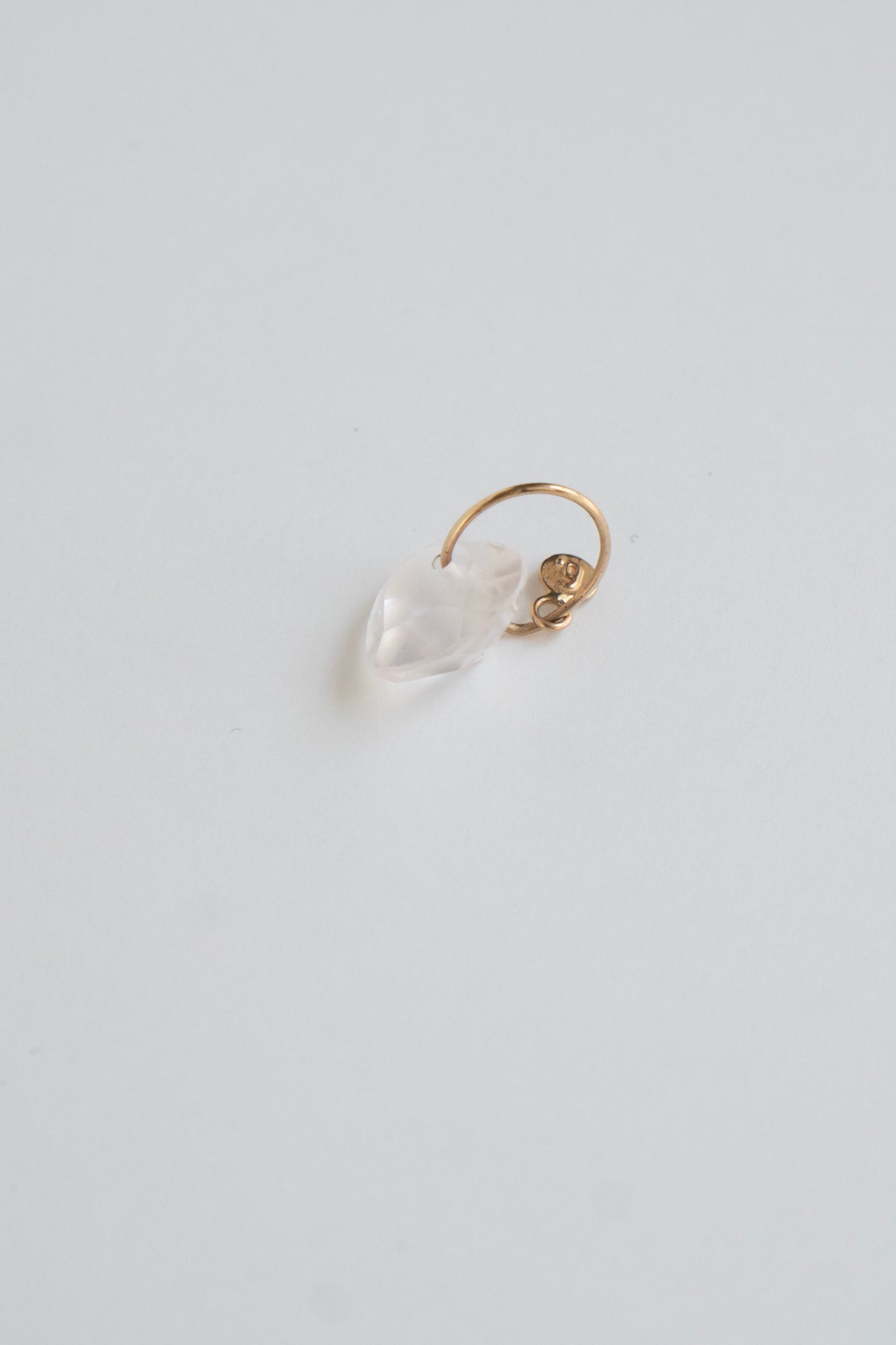 bohem Necklace Charm Top Rose Quartz /K10