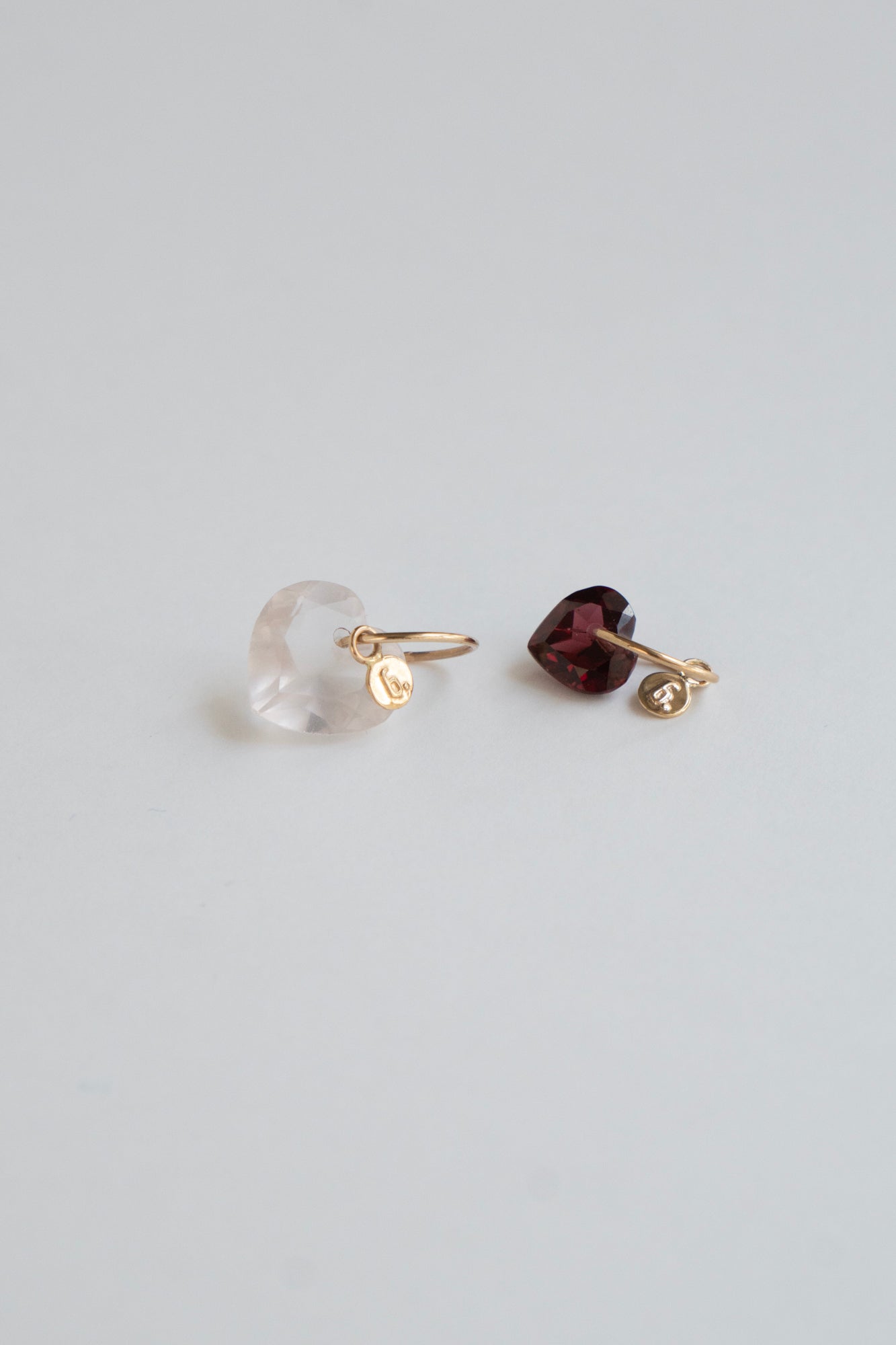 bohem Necklace Charm Top Garnet /K10
