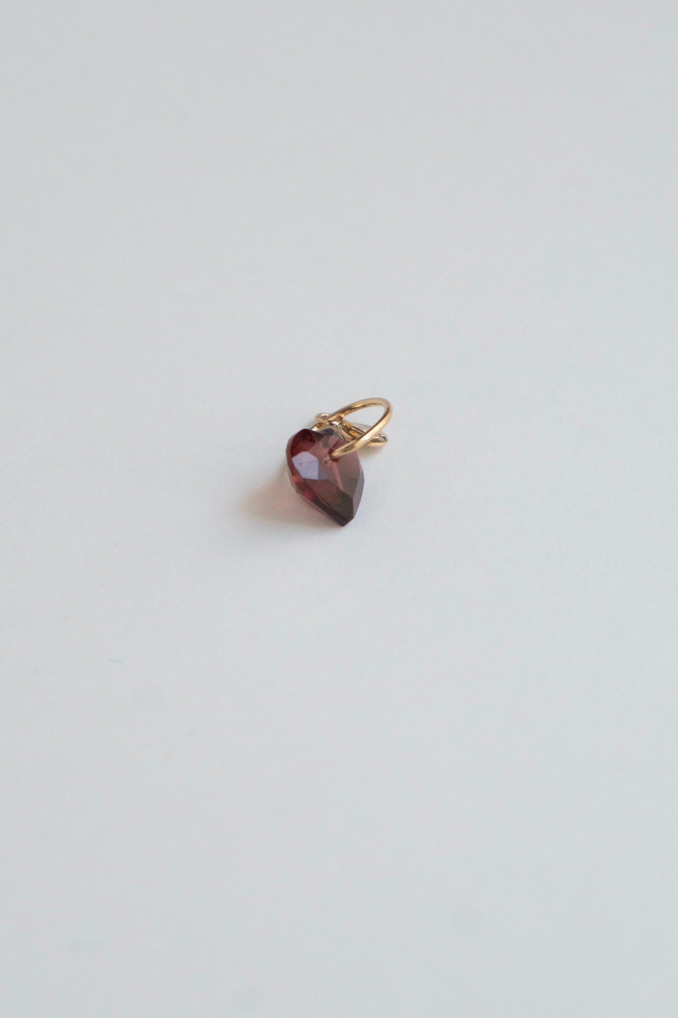 bohem Necklace Charm Top Garnet /K10