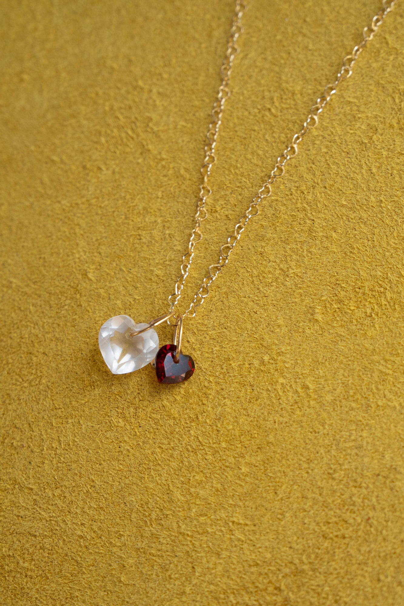 bohem Necklace Charm Top Rose Quartz /K10