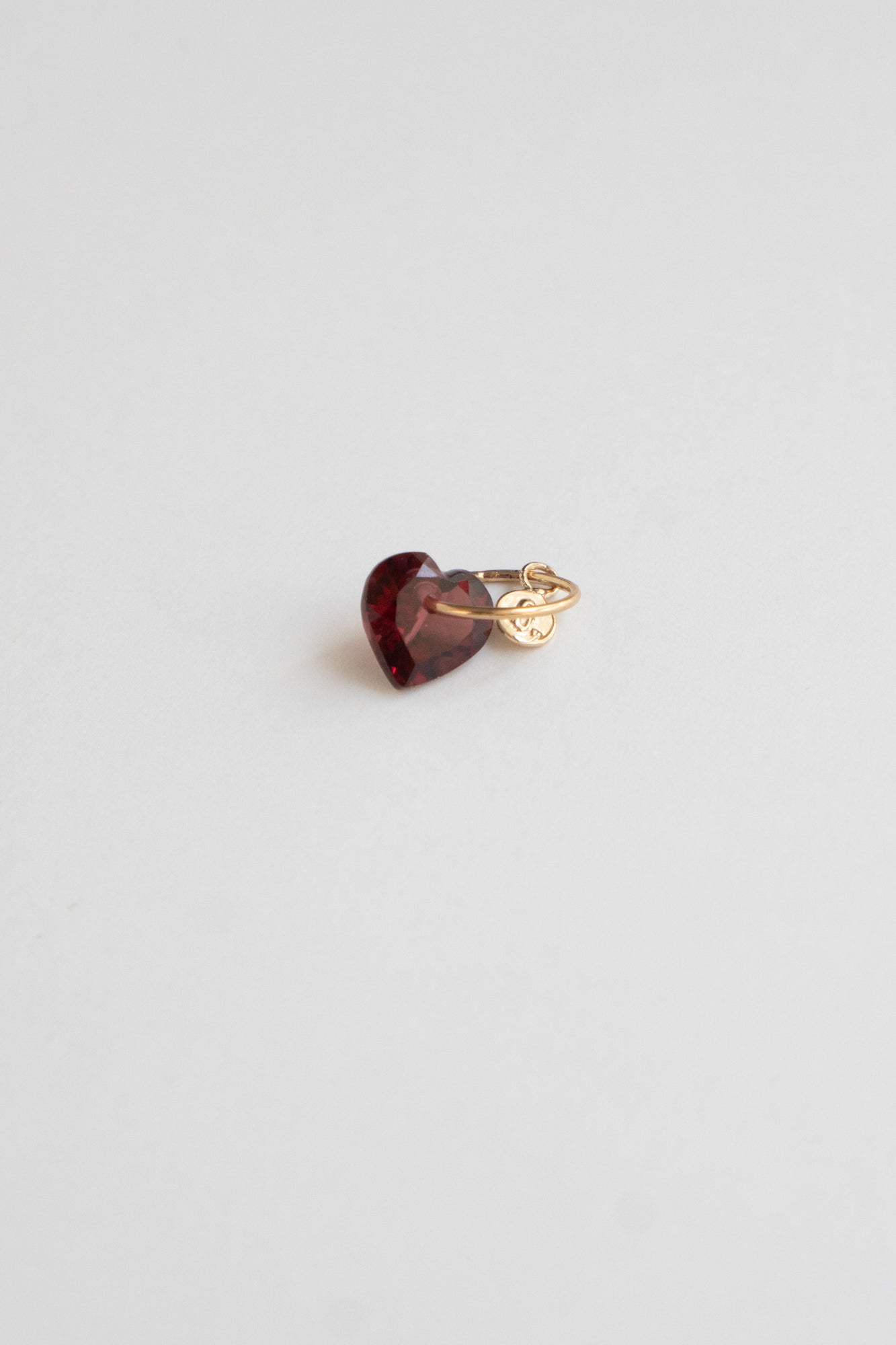 bohem Necklace Charm Top Garnet /K10