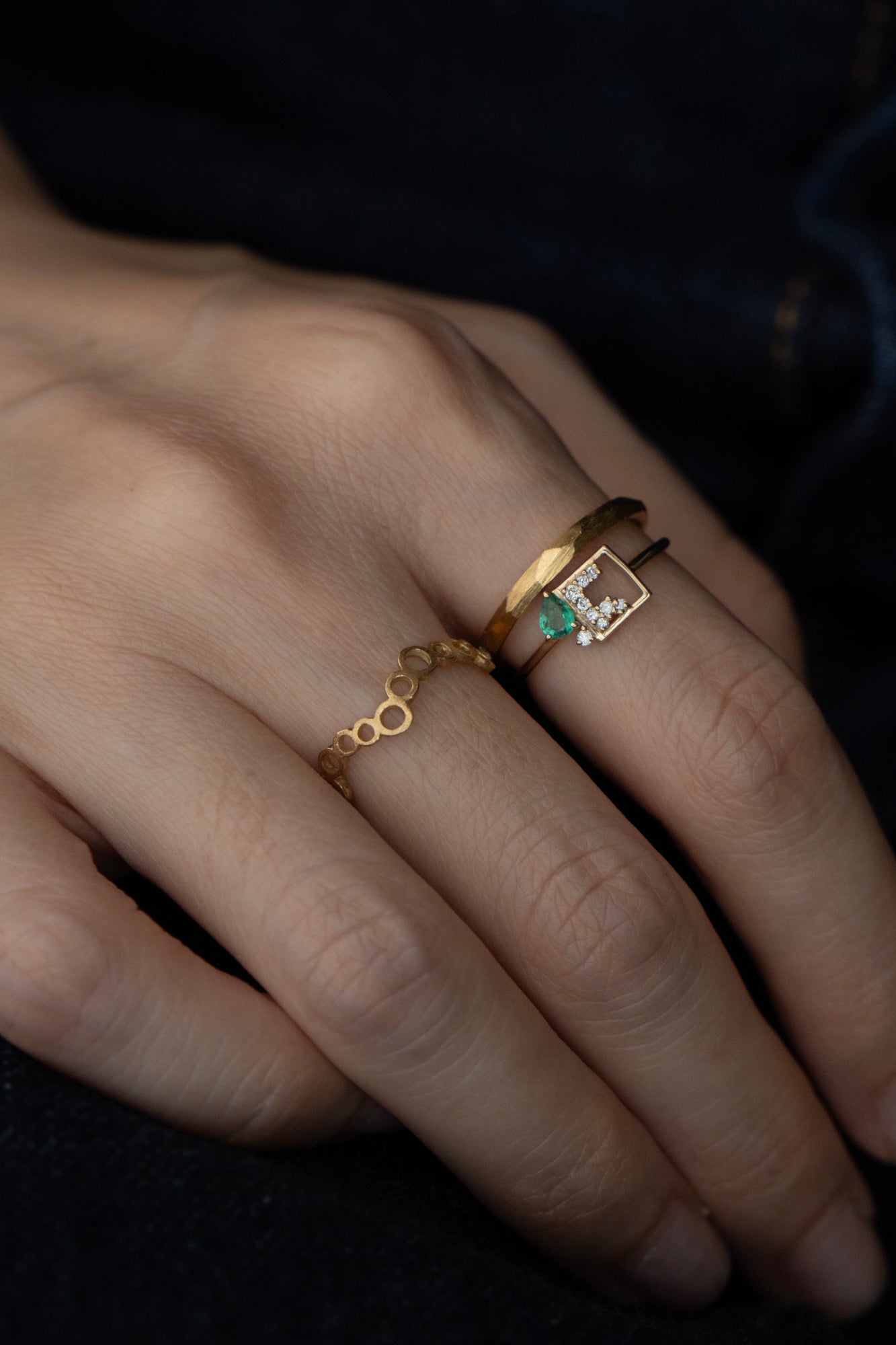 MILA OMI MATA CERES Ring Emerald /K10