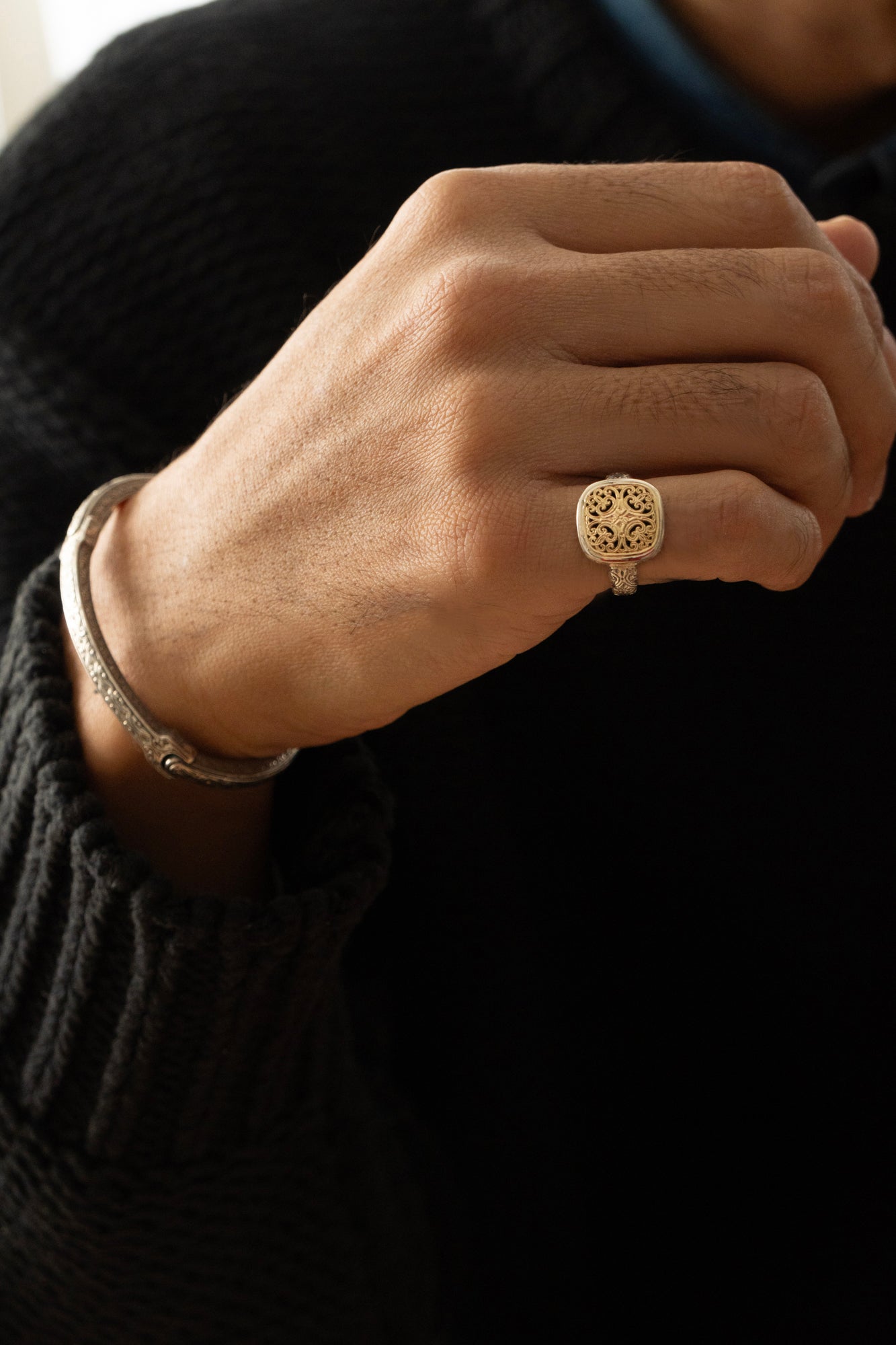 Gerochristo Classic Bracelet in Sterling Silver ジェロクリスト