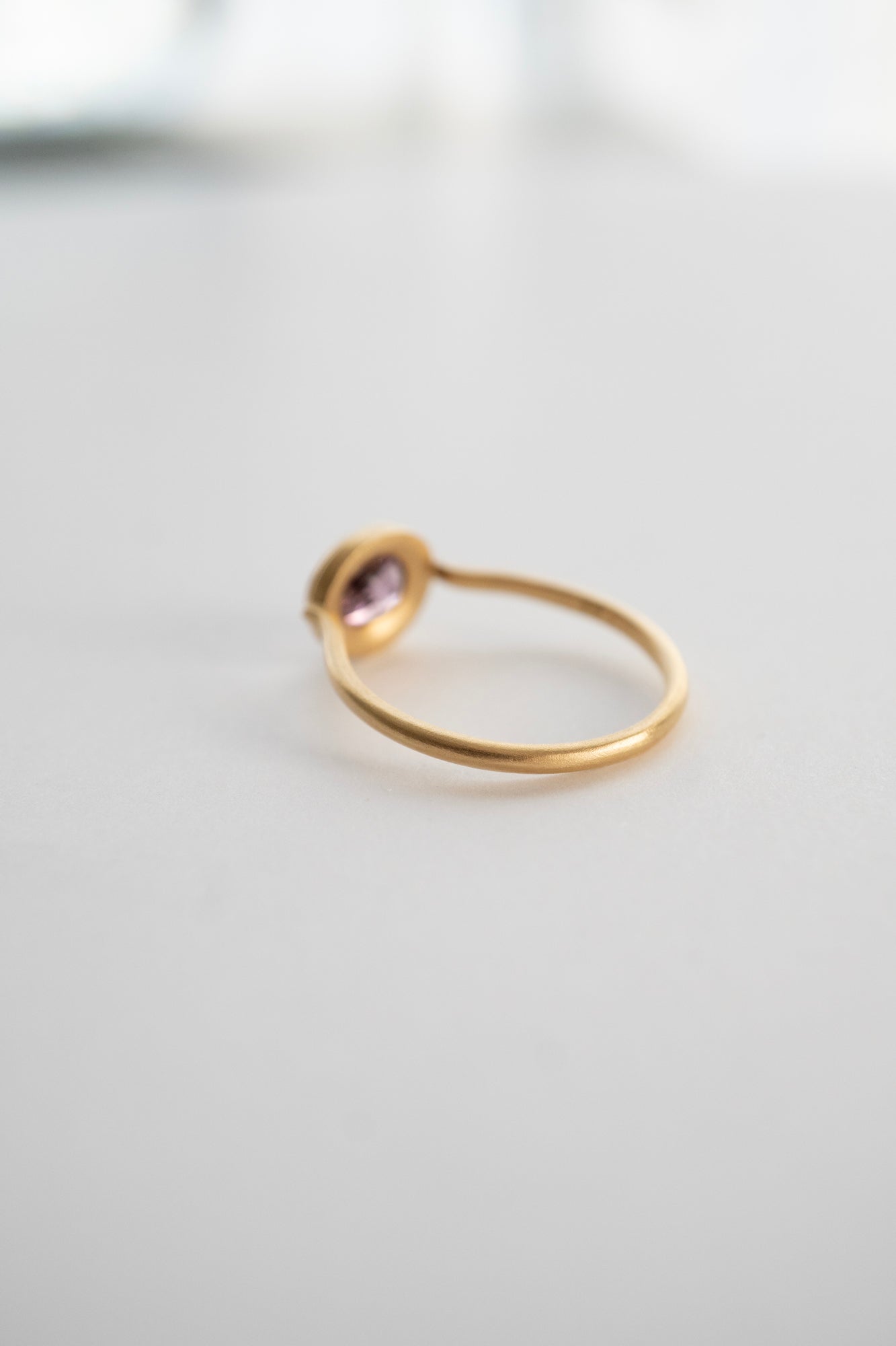 MONAKA jewellery Column Purple Spinel Ring /K18