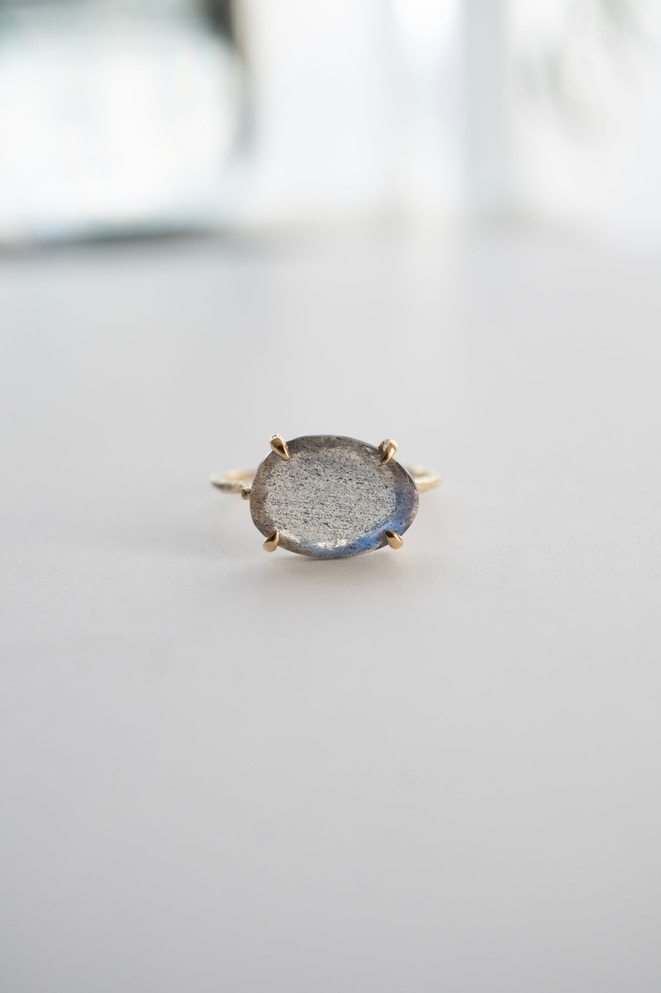 MONAKA jewellery Flat Labradorite Ring /K14