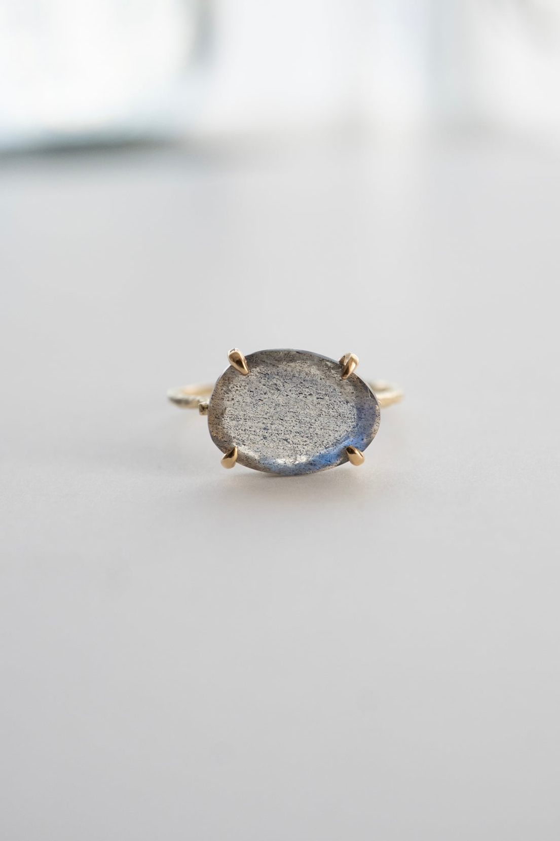 MONAKA jewellery Flat Labradorite Ring /K14