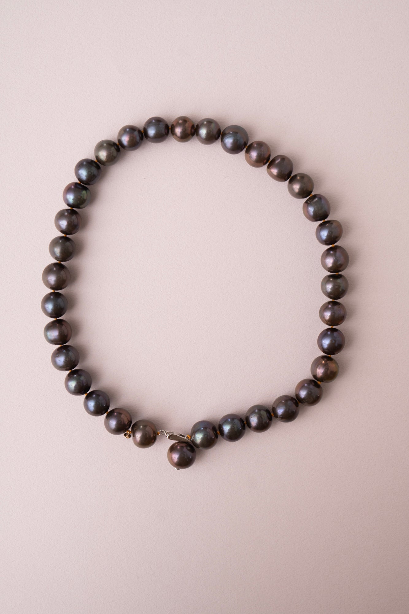 bohem All Knot Pearl Necklace Short BKBR