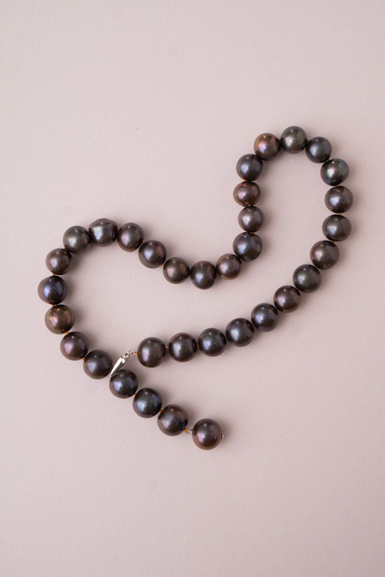 bohem All Knot Pearl Necklace Short BKBR