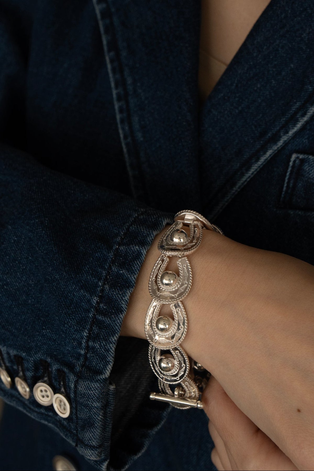 WAKAN SILVER SMITH ワカンシルバースミス Spirit Horse shoe Bracelet
