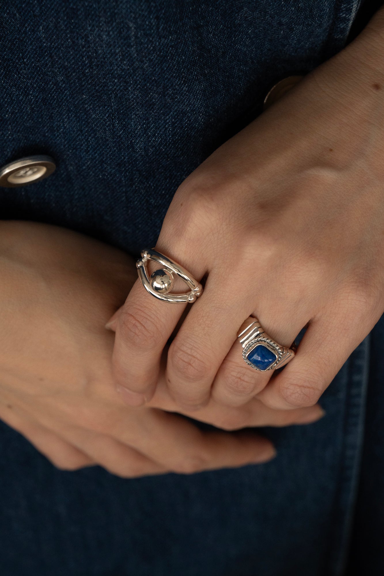 WAKAN SILVER SMITH ワカンシルバースミス Lapis Lazuli Brick Signet