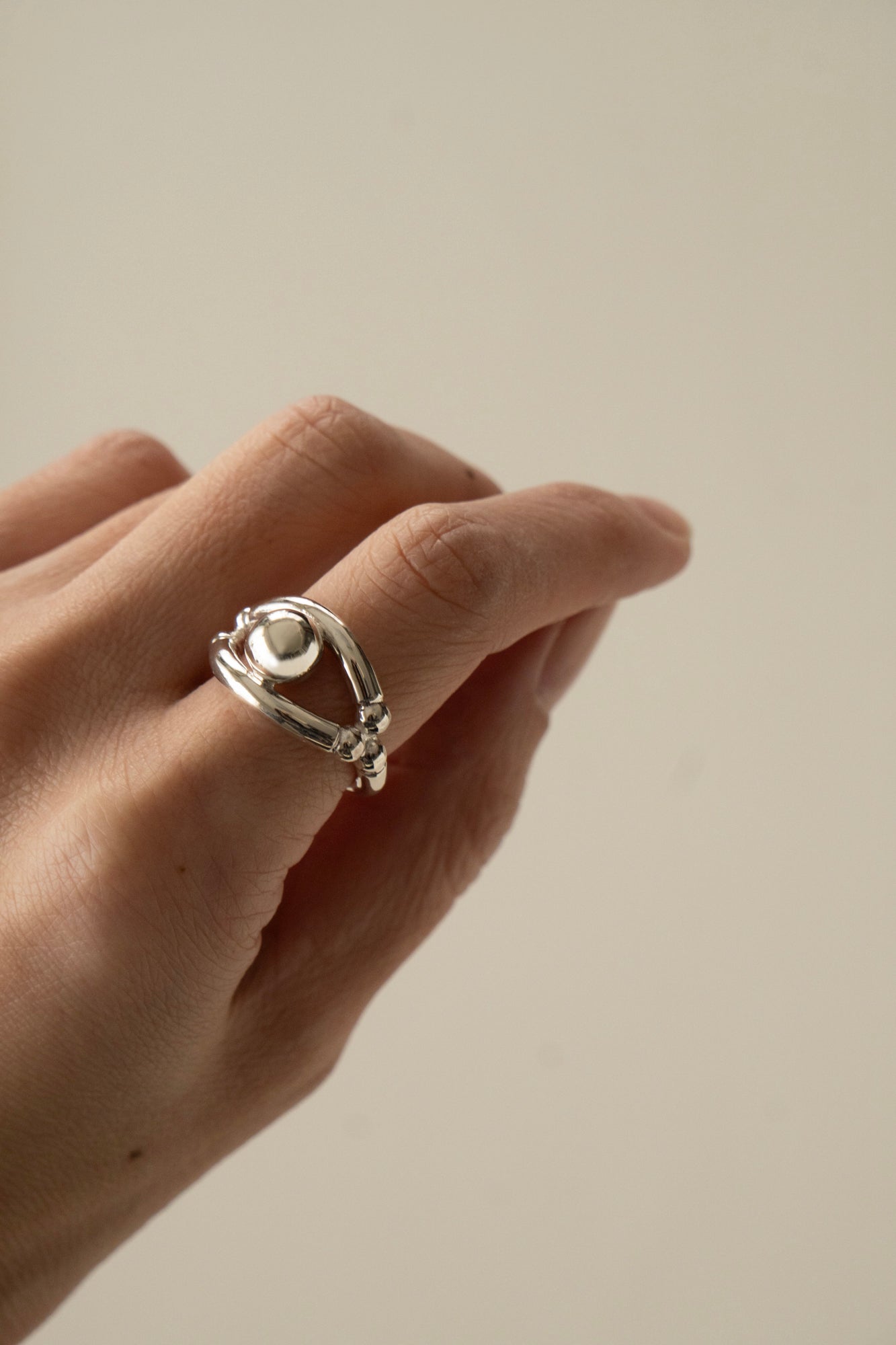 WAKAN SILVER SMITH Breastplate Ring Eye of Truth /Silver