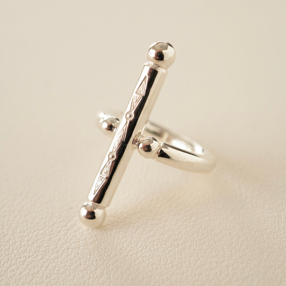 WAKAN SILVER SMITH ワカンシルバースミス Breastplate Ring Cross 