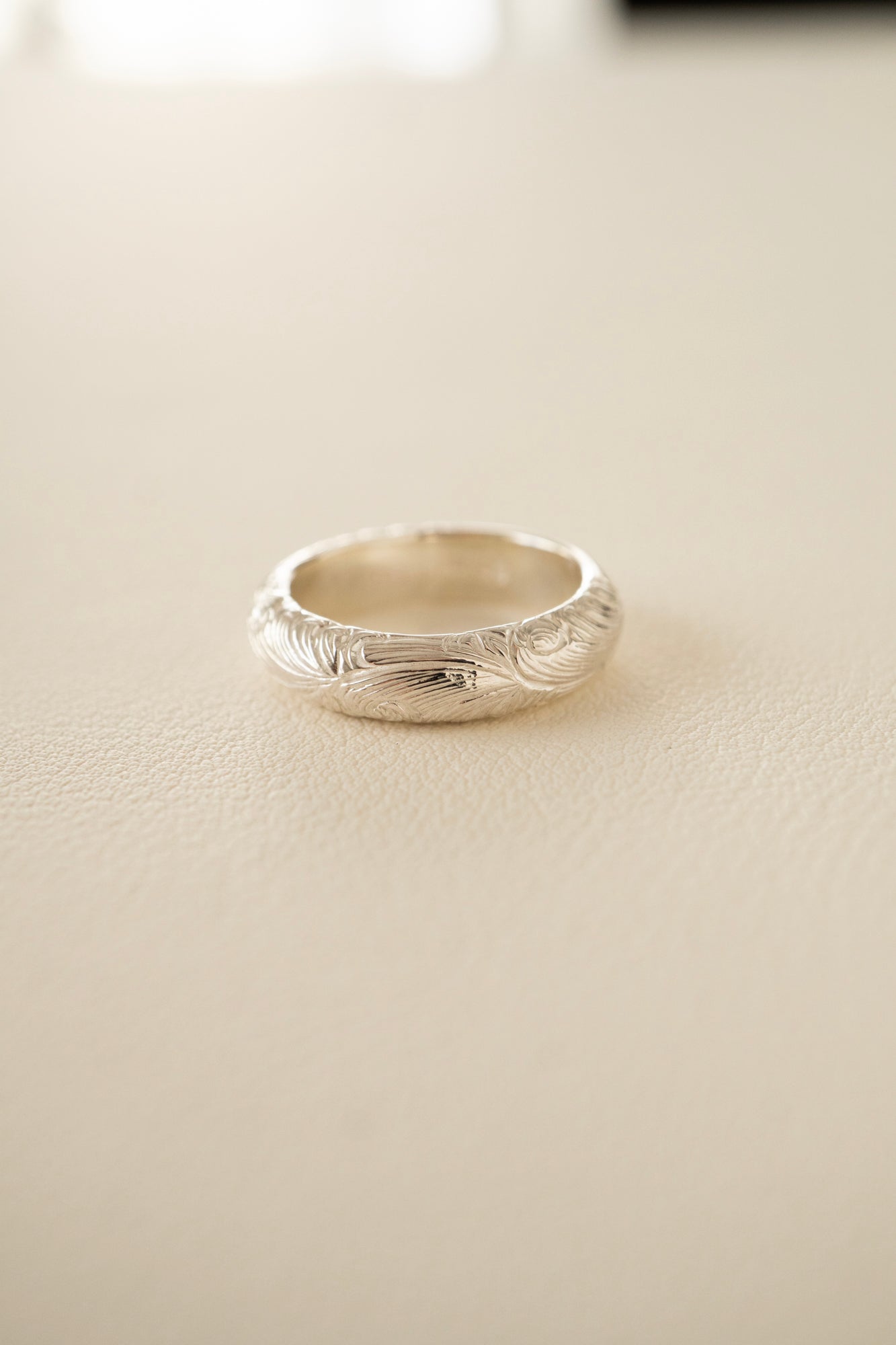 WAKAN SILVER SMITH ワカンシルバースミス Arabesque Half Round Ring