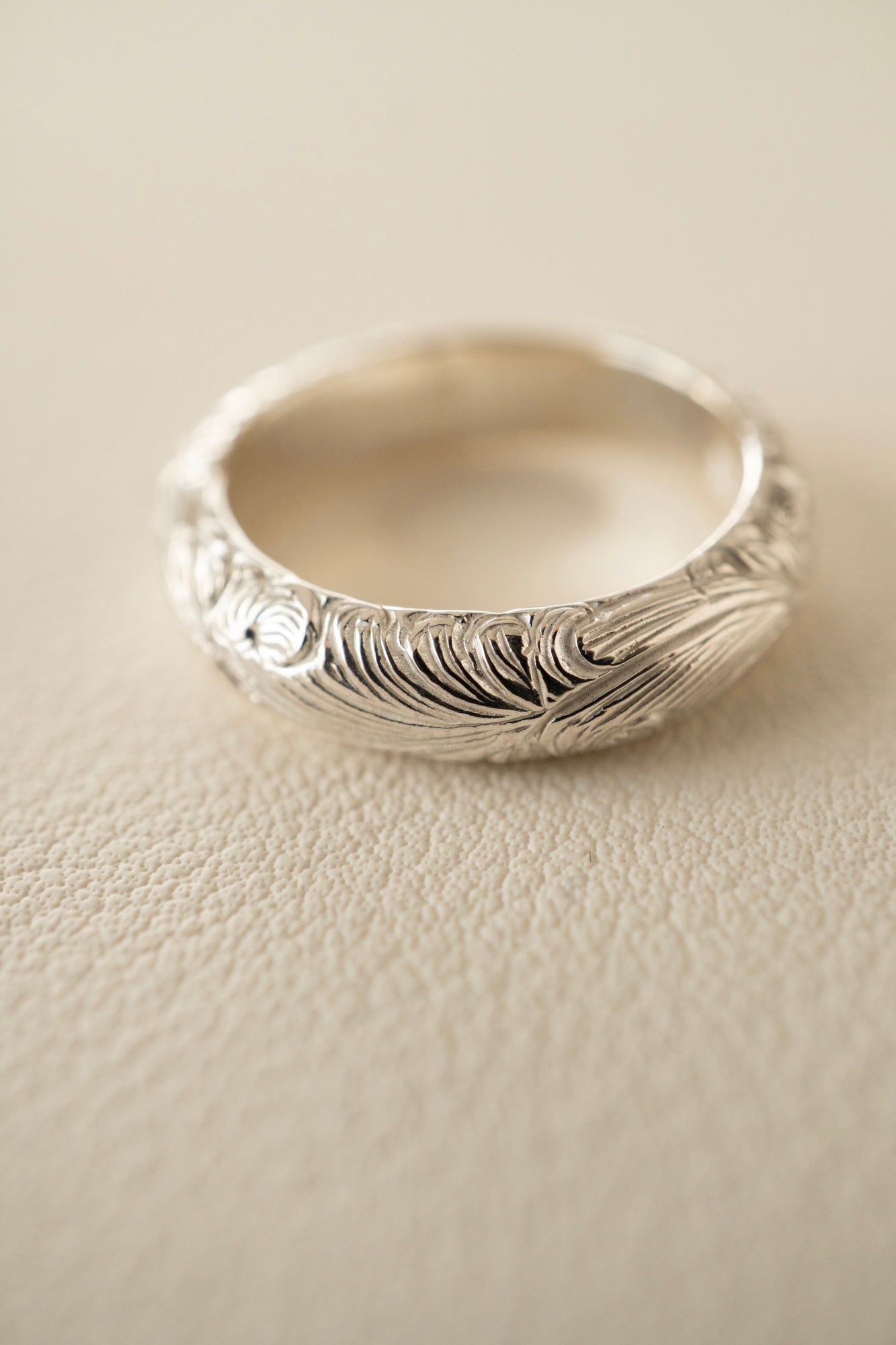 WAKAN SILVER SMITH ワカンシルバースミス Arabesque Half Round Ring