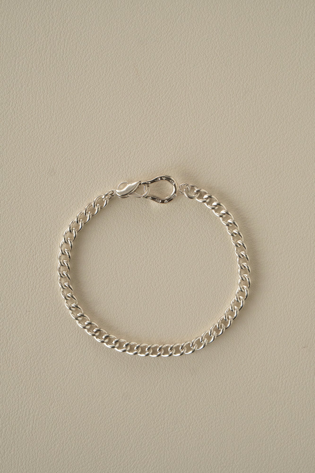 WAKAN SILVER SMITH Horse Shoe Gourmette Bracelet /Silver