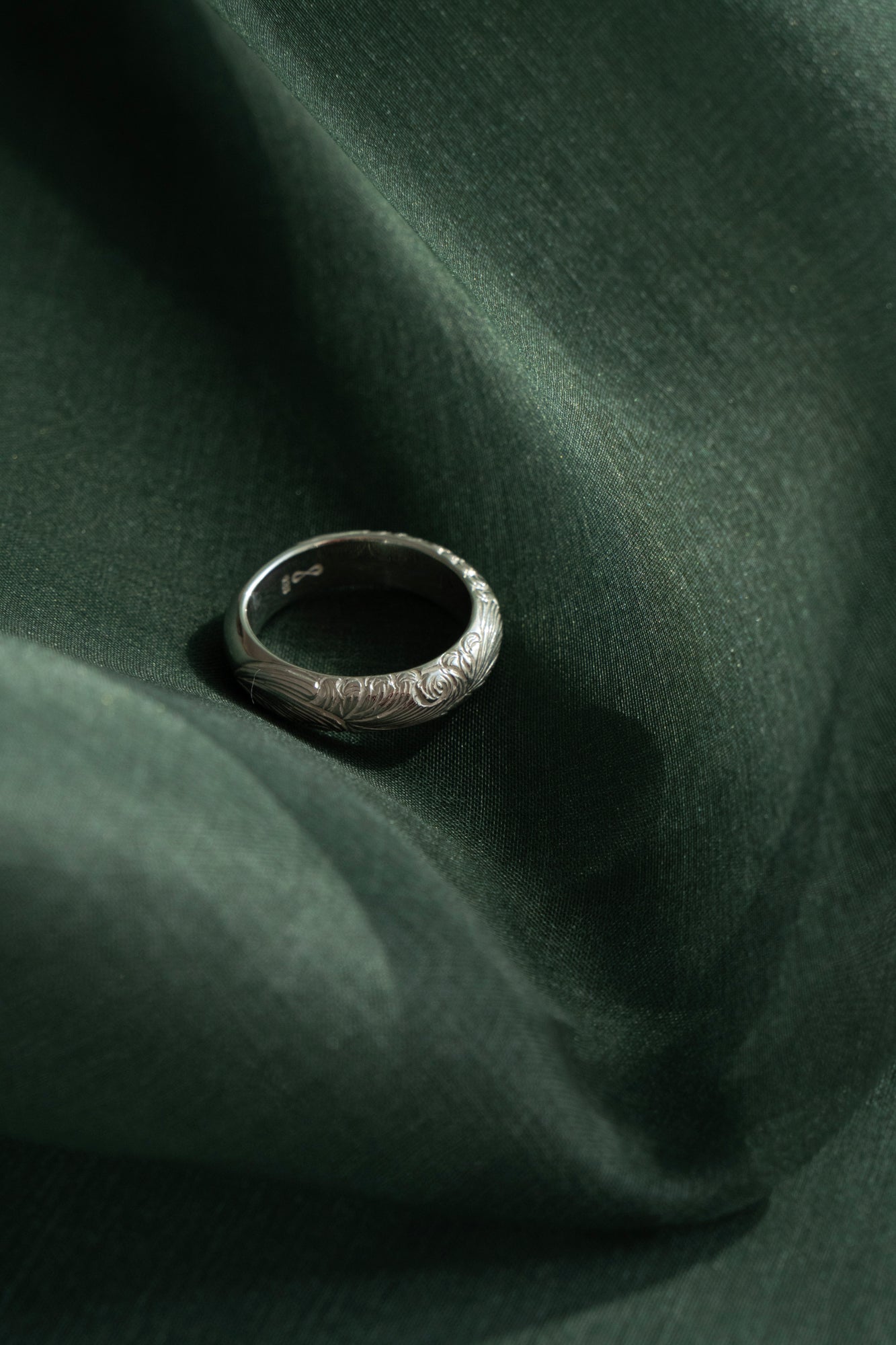 WAKAN SILVER SMITH ワカンシルバースミス Arabesque Half Round Ring